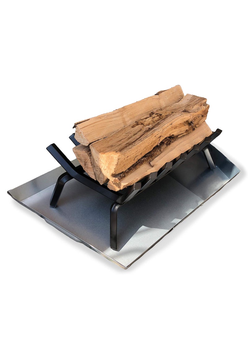 Essentially Yours Essentially Yours Adjustable Fireplace Tray  Stainless Steel Expandable Ash and Ember Holder Pan  Nuts and Bolts Included for Additional Stability 