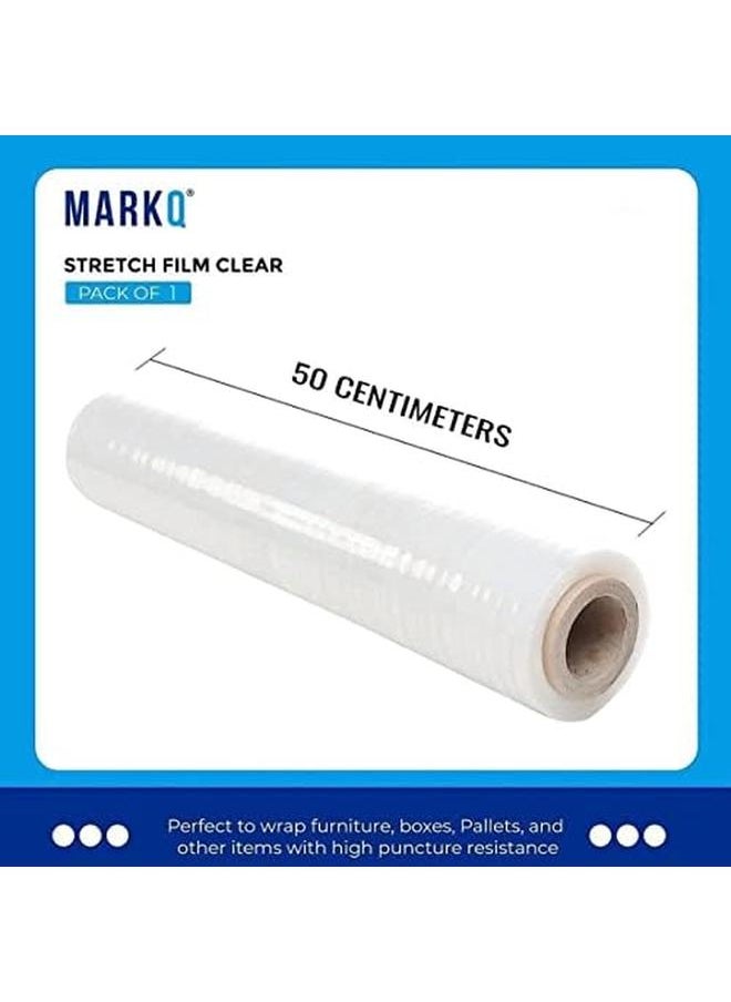 1 Roll Clear Stretch Film Wrap 500Mm Heavy Duty Plastic Shrink Wrap For Pallet Wrap Packing Moving And Packaging Cling Wrap - pzsku/Z118A65D59661C64AD9E9Z/45/_/1722501082/af5ccf2d-624f-4bfd-9872-20b23083f894