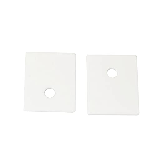 PZRT 10pcs TO-3P Alumina Ceramic Sheet Ceramic Transistor Triac Thyristor Insulator Insulation Protection Mica 20x25x1mm, White - Image 2