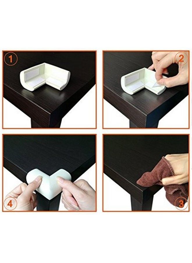 Kuhu Creations - Premium Baby Kids Safety Corner Edge Cushion Protector Guard. (20 Units White) - Image 1
