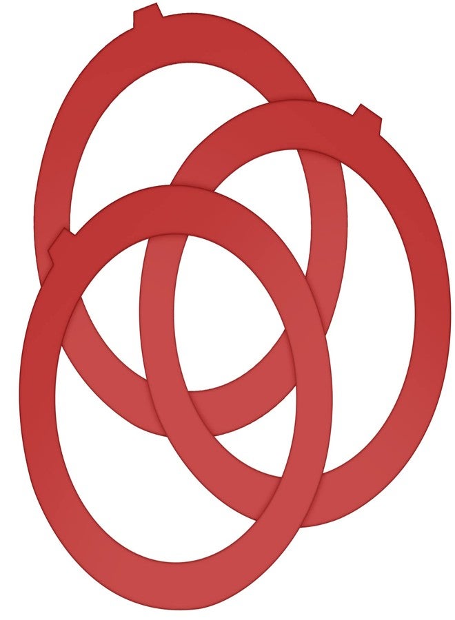 KINBOM 3pcs Canister Flush Valve Seal for Kohler, Silicone Flush Valve Seal Kit Leak-Proof Toilet Tank Gasket Replacement Compatible with Kohler K-GP1059291 (Red) - Image 1