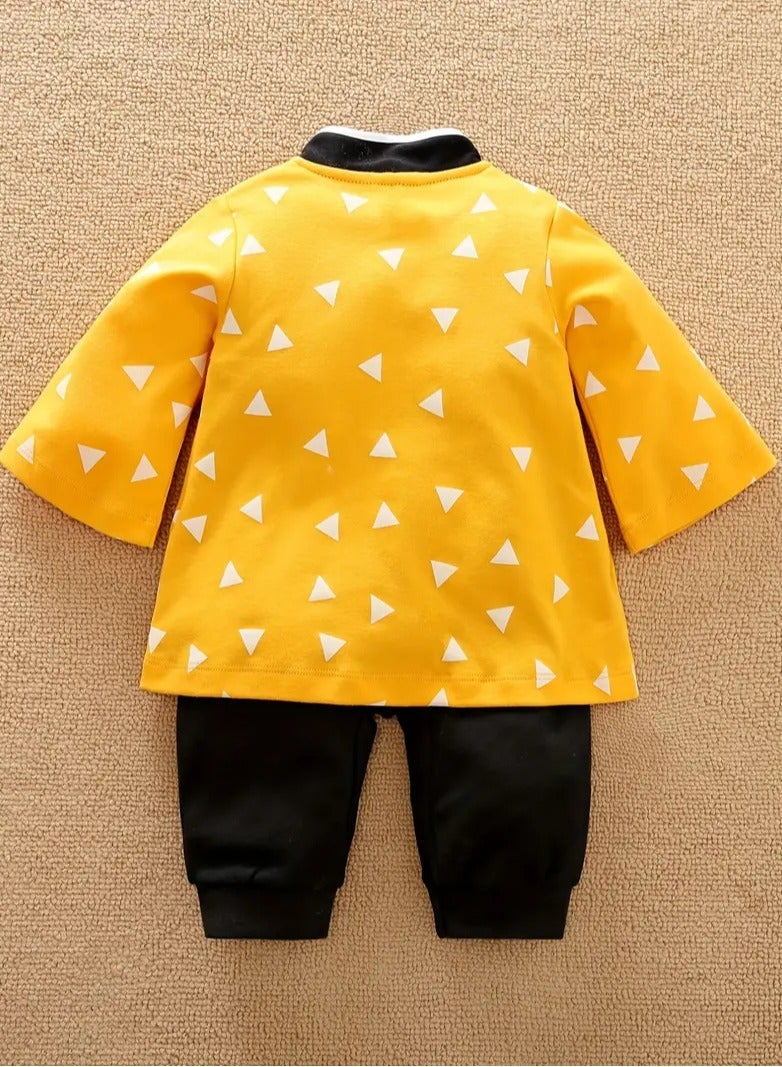 AROAQ Anime Cape Style Long Sleeve Cotton Bodysuit Cute Baby's Romper For Outdoor Wear - Image 3