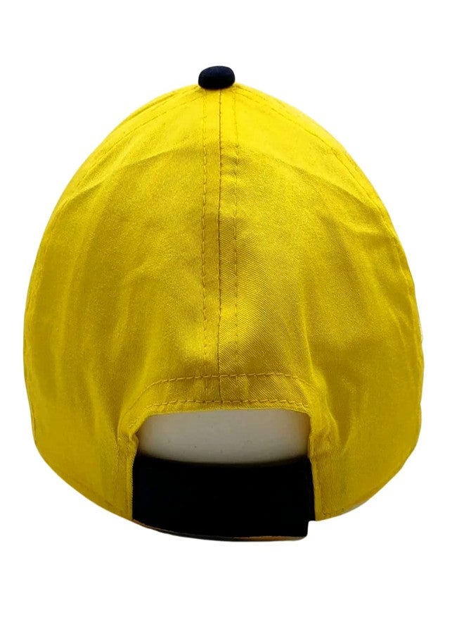 Zacharias Baby Boy & Girl Kids Cotton Cap (Pack of 1) (c-811_Yellow_1-6 Years) - Image 2
