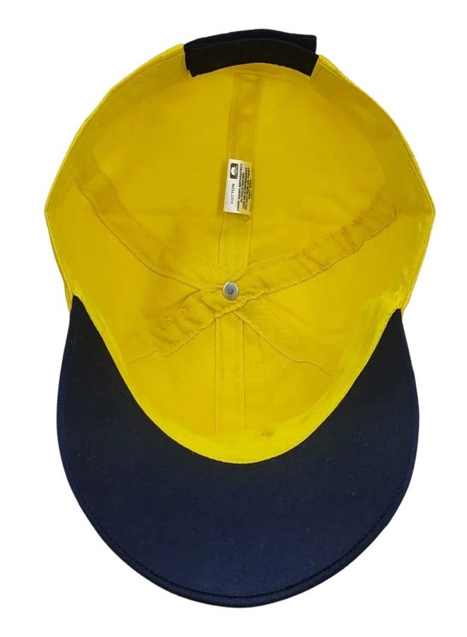 Zacharias Baby Boy & Girl Kids Cotton Cap (Pack of 1) (c-811_Yellow_1-6 Years) - Image 3