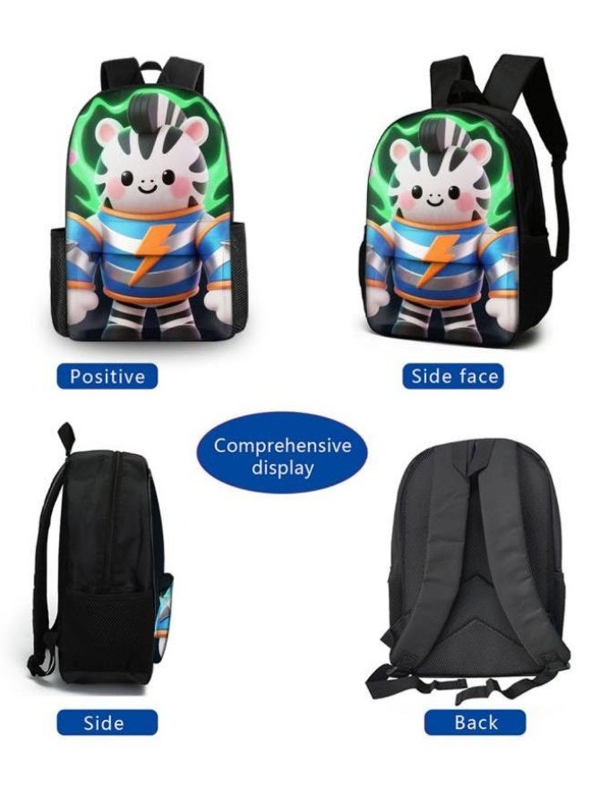 Bright Li Fire Fashion is unlimited! Cartoon bag three-piece set, suitable for a variety of scenes for students and teenagers (available for students, children, friends on outings, mountain climbing, schooling, etc.) - 100 - Image 3