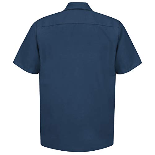 Red Kap Men's Industrial Work Shirt, Regular Fit, Short Sleeve, Navy, 2X-Large Tall - Image 5