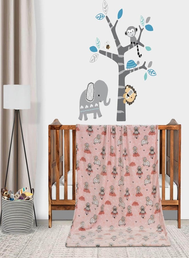 فلوريدا بطانيات أطفال فائقة النعومة من فلوريدا لجميع الفصول، عبوة من قطعتين | بطانية تكييف للأطفال، غطاء من الفلانيل وبطانية سفر للأطفال حديثي الولادة من عمر 0 إلى 6 سنوات (110 × 140 سم) - Image 2