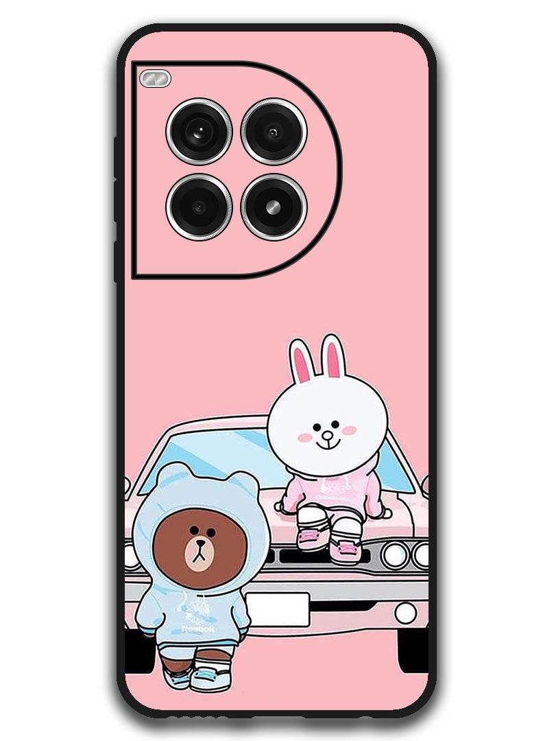 Theodor Protective Case Anti Scratch Shock Proof Bumper Cover For OnePlus Ace 3 Pro Kittey On Car - Image 1