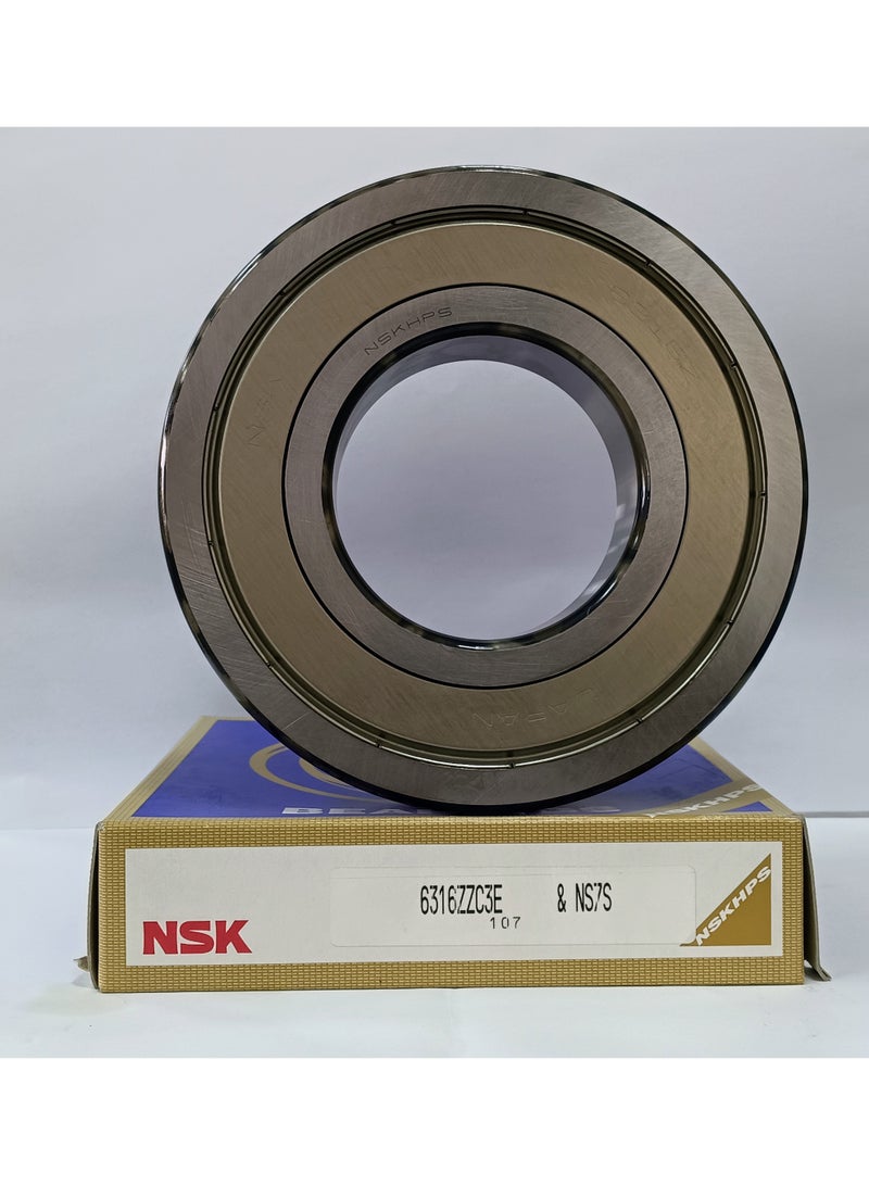 NSK رمان بلي NSK 6316ZZC3E - محكم الغلق بمعدن من الجهتين - مقاس 80x170x39 ملم - أصلي صنع في اليابان - Image 4