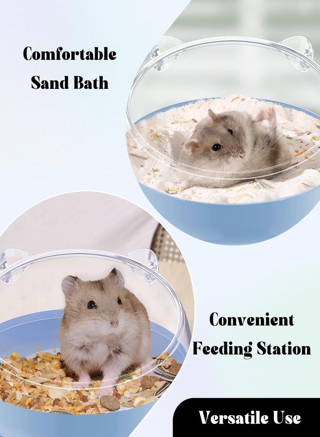 Pawfly Hamster Sand Bath Container, Hamster Sand Bath Box, Hamster Bathtub, Hamster Bathroom, Hamster Toilet, Plastic Dust Bath for Dwarf Hamsters, Syrian Hamsters, Mice, Gerbils & Small Animal, Blue - Image 3