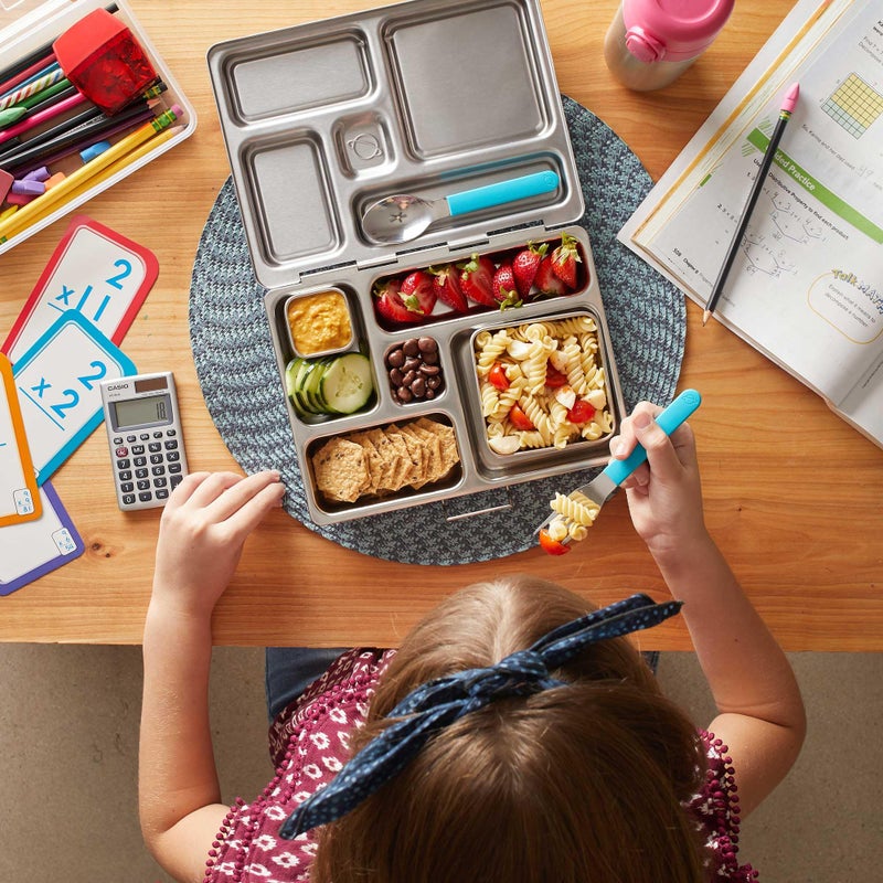 PlanetBox Rover Stainless Steel Bento Box Style Lunch Box for Kids with 5 Compartments â€“ Durable, Dishwasher Safe and BPA-Free Food Container - Image 5