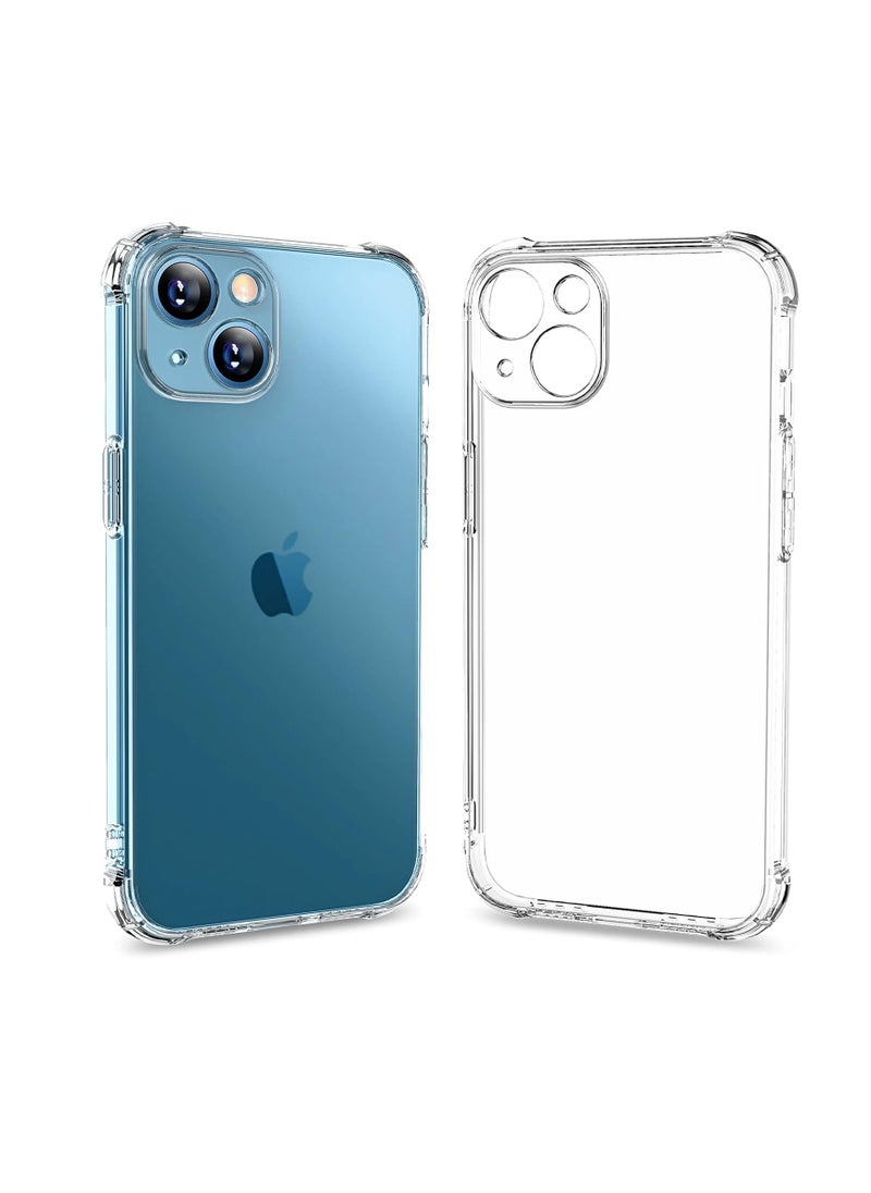 Generic - Case with built in Camera Protector Compatible with iphone 13, Crystal Clear Anti-Scratch Case, Protect the Lens, Precision Holes Phone Case Cover -6.1inch - Image 1