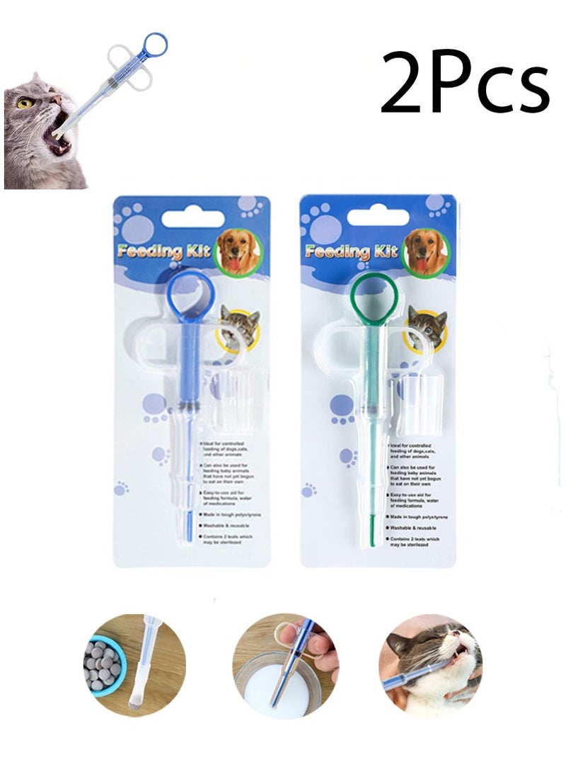 Winner Pet Pill Syringe [2 Pack] Dog Pill Shooter Cat Tablet Soft Tip Pet Medical Feeding Dispenser Tool for Small Animal - Image 1