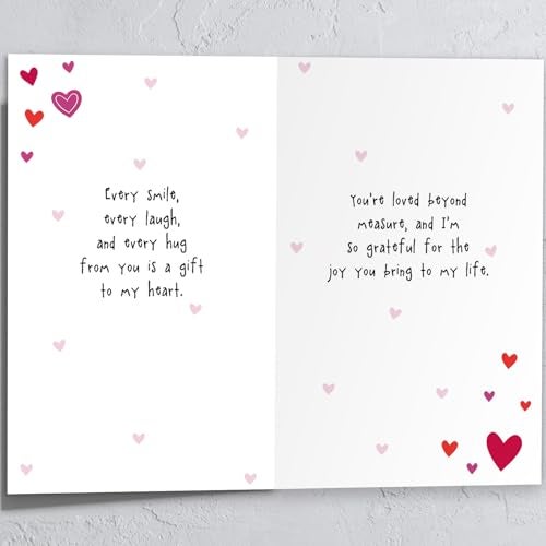 HEJOYN Valentine Card for Grandson, Happy Valentine's Day Card Gifts for Grandson - Image 2