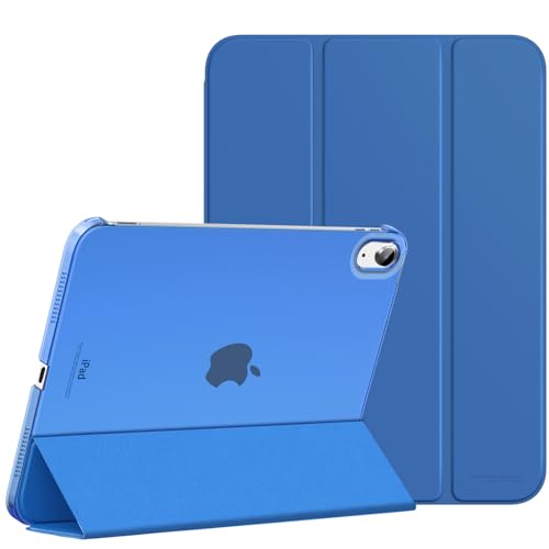 MoKo for iPad (A16) 11th Generation Case 11 Inch 2025, iPad 10th Generation Case 10.9 Inch 2022, Slim Stand Hard PC Translucent Back Shell Smart Cover, Support Touch ID, Auto Wake/Sleep, Cobalt Blue - Image 1