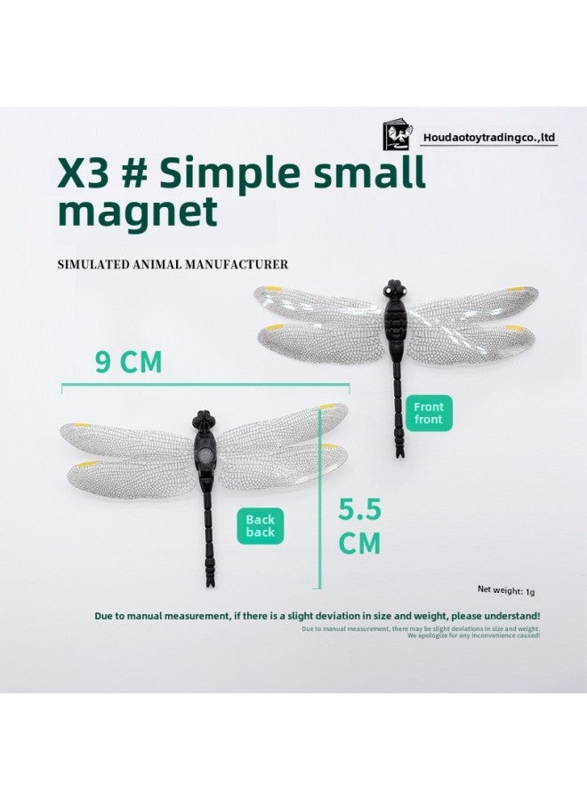 Large Simulation Dragonfly Mosquito Repellent Model Toy Magnetic Refrigerator Sticker Japan Outdoor-color:K3 Small Magnetic 90*55mm  - Image 1