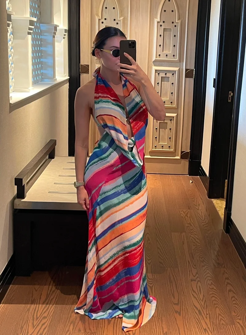 Itty Bitty Kinis April Plunge Dress Multi
