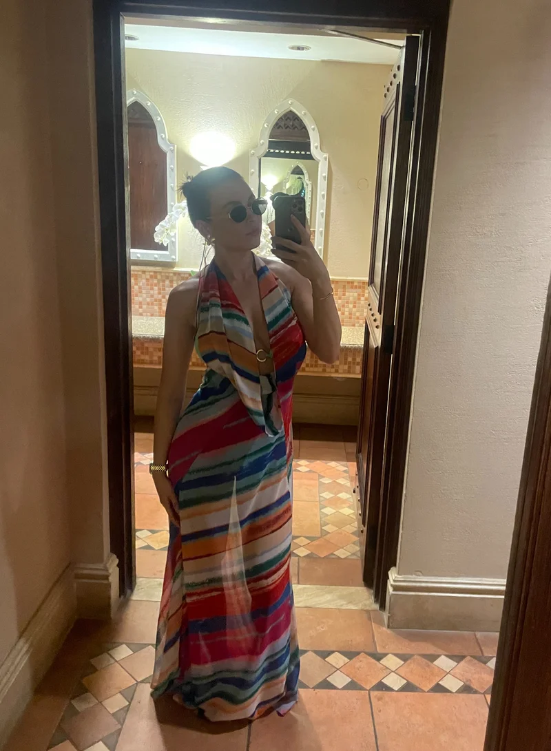 Itty Bitty Kinis April Plunge Dress Multi