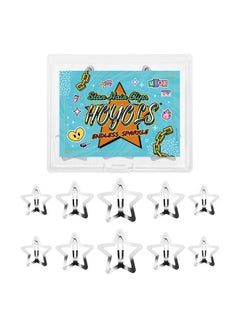 HOYOLS HOYOLS 55pcs Silver Star Hair Clips, Y2K Mini Metal Barrettes for Women Girls Teens, Non-Slip Fashion Accessories for Bangs Braids Styling (Mixed Sizes)  - Image 1