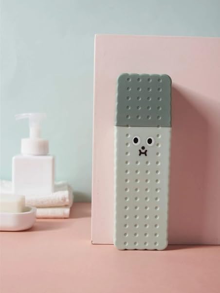 Cyrox Multi Purpose Non-Slip Base Cartoon Travel Toothbrush Holder Case for Adult & Kids Picnic Camping Hiking Travel Toothpaste Toothbrush Storage Box (1Pcs) - Image 2