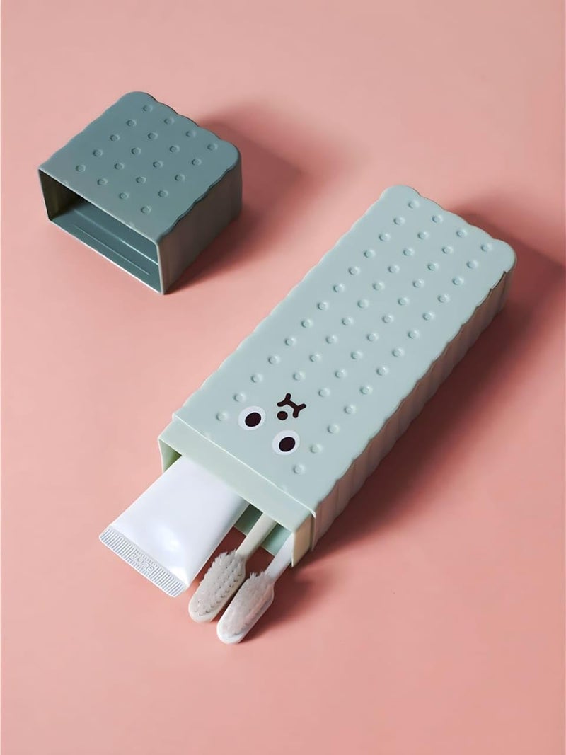 Cyrox Multi Purpose Non-Slip Base Cartoon Travel Toothbrush Holder Case for Adult & Kids Picnic Camping Hiking Travel Toothpaste Toothbrush Storage Box (1Pcs) - Image 5