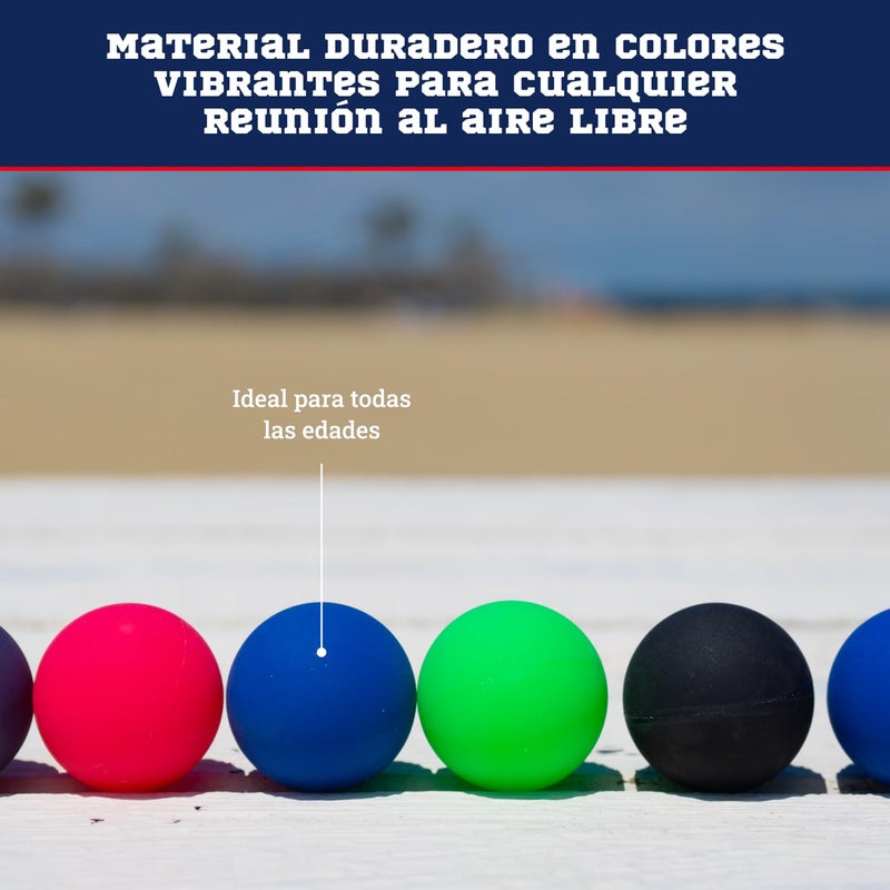 Botabee 6-Pack Beach Paddle Ball Replacement - High Visibility Small Beach Balls - Waterproof Smashball and Pickleball Compatible with Kadima and Pro Kadima - Multi-Color - Image 2