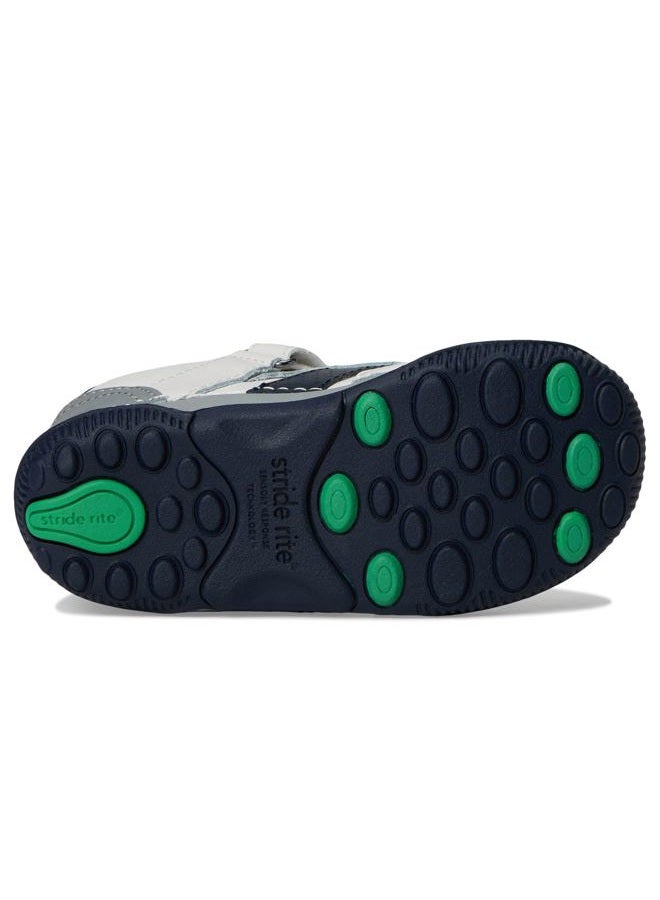 Stride rite Unisex-Child SRTech Wes Sneaker, White, 9 Wide Toddler - Image 4