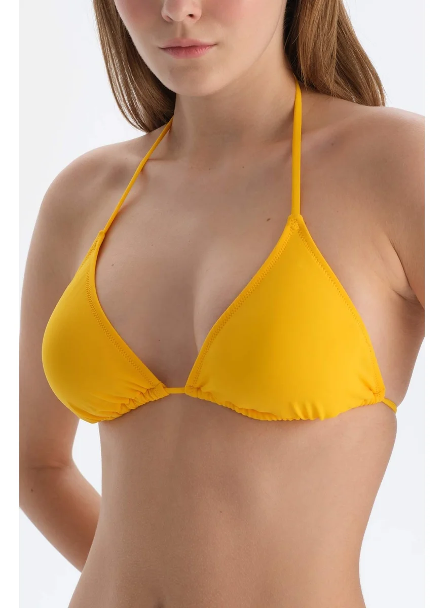 dagi Yellow Triangle Small Bikini Top