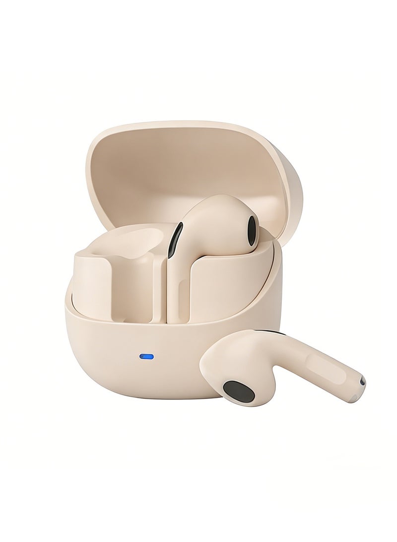 ZIPFORCE True Wireless Earbuds, Semi-In-Ear Bluetooth 6.0 Headphones, Bluetooth Earbuds with Easy Touch Control, Light-Weight Comfortable Earphones Noise Reduction Clear Call, Soft Ear Tips Ergonomic Fit for Daily Use Work Study Travel - Image 1