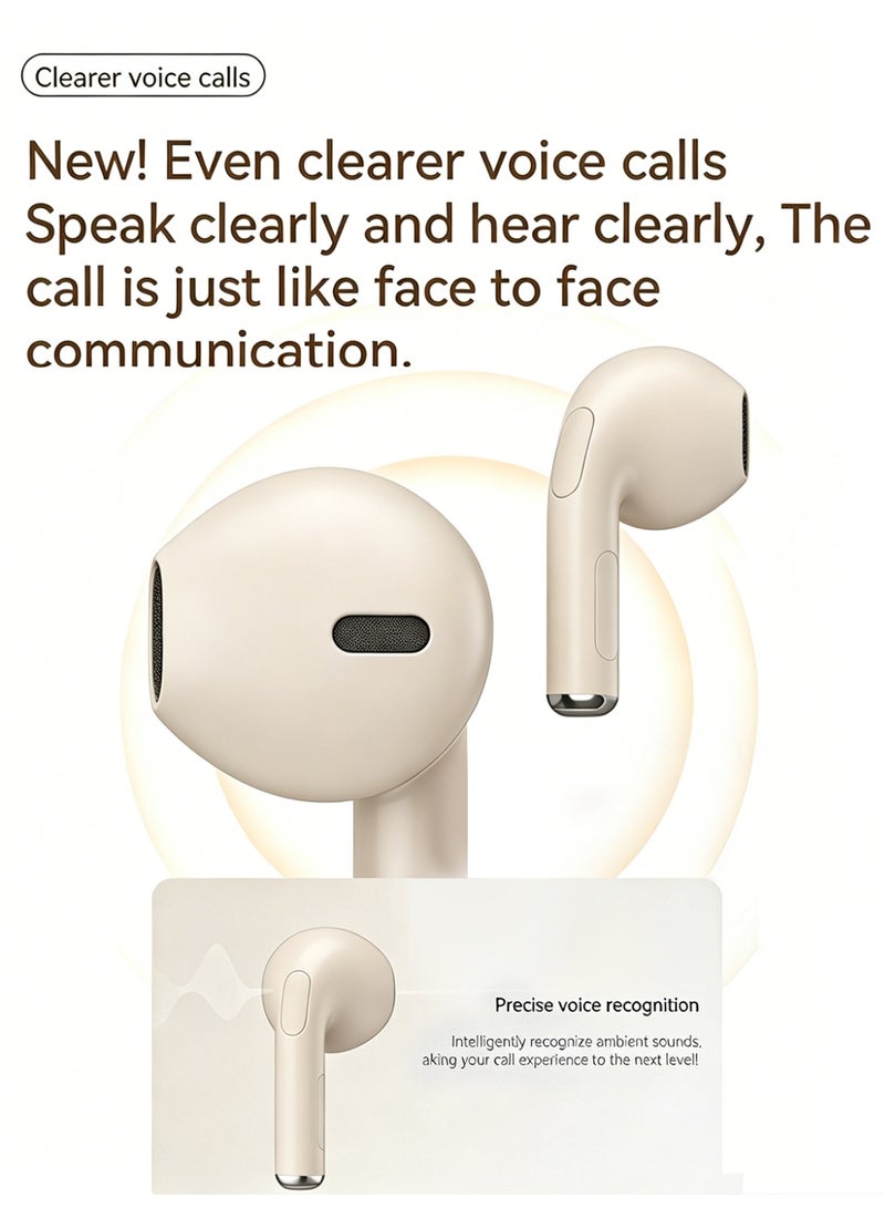 ZIPFORCE True Wireless Earbuds, Semi-In-Ear Bluetooth 6.0 Headphones, Bluetooth Earbuds with Easy Touch Control, Light-Weight Comfortable Earphones Noise Reduction Clear Call, Soft Ear Tips Ergonomic Fit for Daily Use Work Study Travel - Image 5