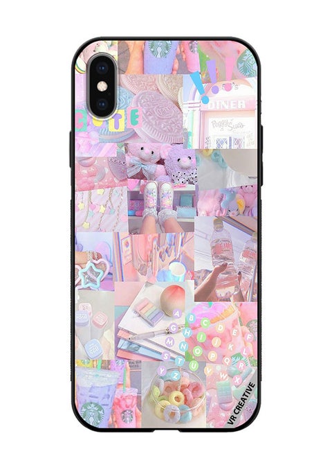 Protective Case Cover For Apple iPhone XS Max Cute Collage Design Multicolour