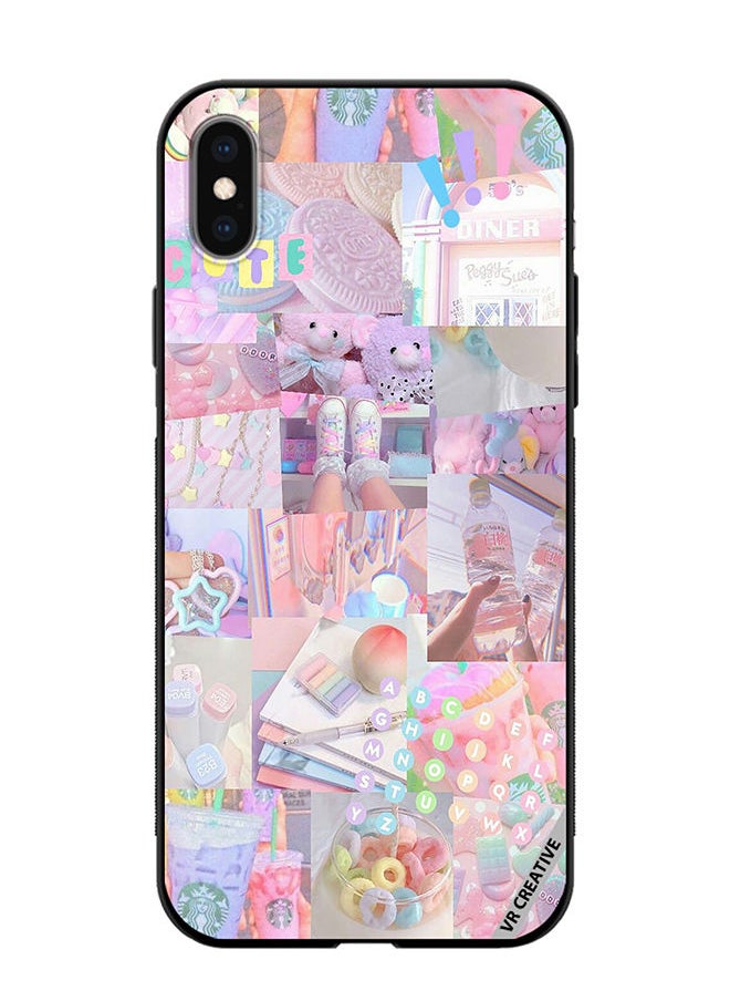 VR CREATIVE - Protective Case Cover For Apple iPhone XS Max Cute Collage Design Multicolour - Image 1
