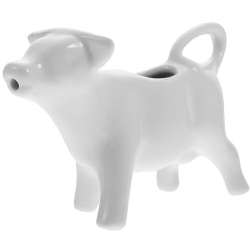 Yardwe Yardwe Ceramic Creamer Pitcher, Coffee Milk Creamer Pitcher, Cute Cow Shape Milk Jug, Sauce Pitcher, Milk Creamer Jug,  - Image 1