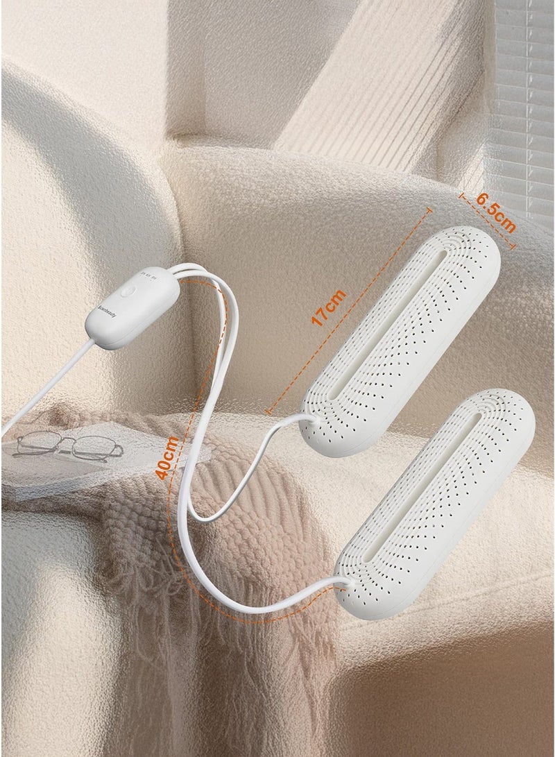 Shoe & Long Boots Dryer Portable Household Shoe Dryer Constant Temperature Sterilization Deodorization 360° Surround Heating 3 Level Timing 4H 8H 12H Flame Retardant Material Overheat Protection 12W Power - Image 3
