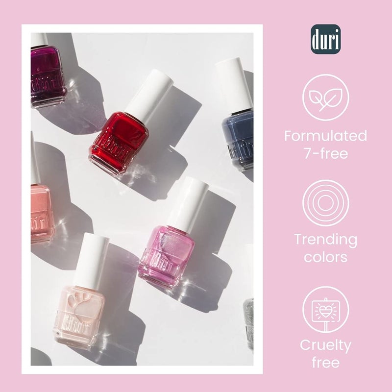 duri Nail Polish, 340 Forever Beautiful, Pale Pink Color, Soft Pastel, Neutral Shade with Sheer Finish for French Manicure, Wedding, Everyday Wear, 0.45 Fl Oz - Image 2