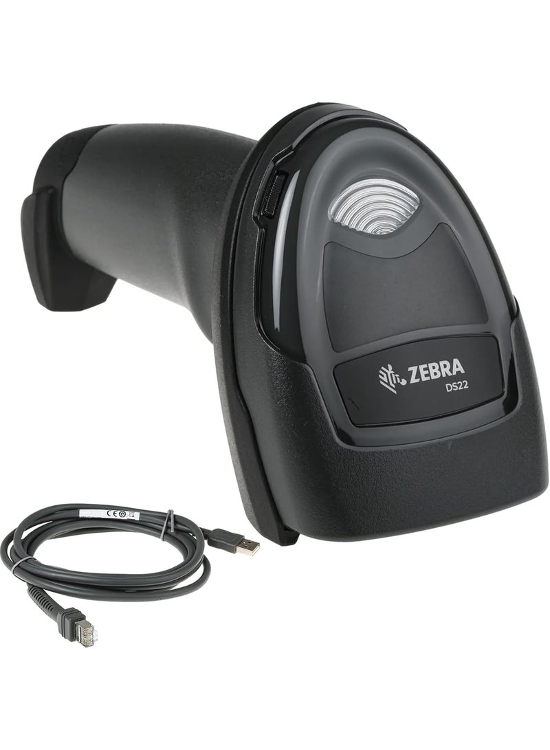 Zebra DS2208-SR Barcode Scanner with USB Cable, 1D/2D Imager, General Purpose, Scanner ONLY, Handheld, Standard Range, Corded - Image 1