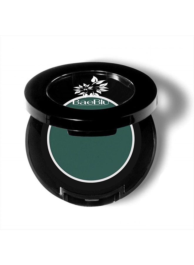BaeBlu Hypoallergenic Eyeshadow Organic 100% Natural Finely Pressed Velvety Smooth Powder, Made in USA, Camo Green - Image 1