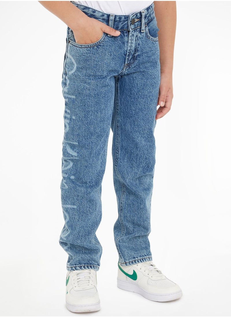 Calvin Klein Jeans - Kids Straight Fit Jeans - Image 1