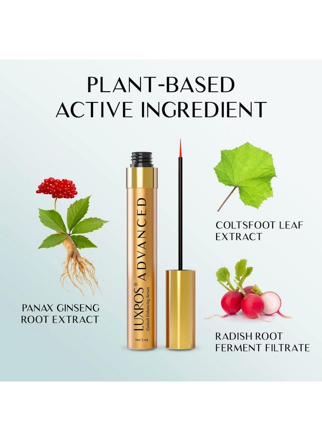 LUXROS - Eyelash Growth Serum 5 mL: Get Thick, Strong Lashes in Just 3-4 Weeks with Our Plant-Based Eyelash Growth Serum - No Parabens - Made in USA - Image 1