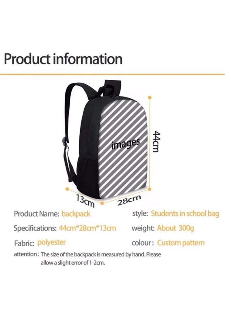 STITCH 3 Piece Stitch 3D Print Insulated Lunch Backpack Set Multicolour - Image 3