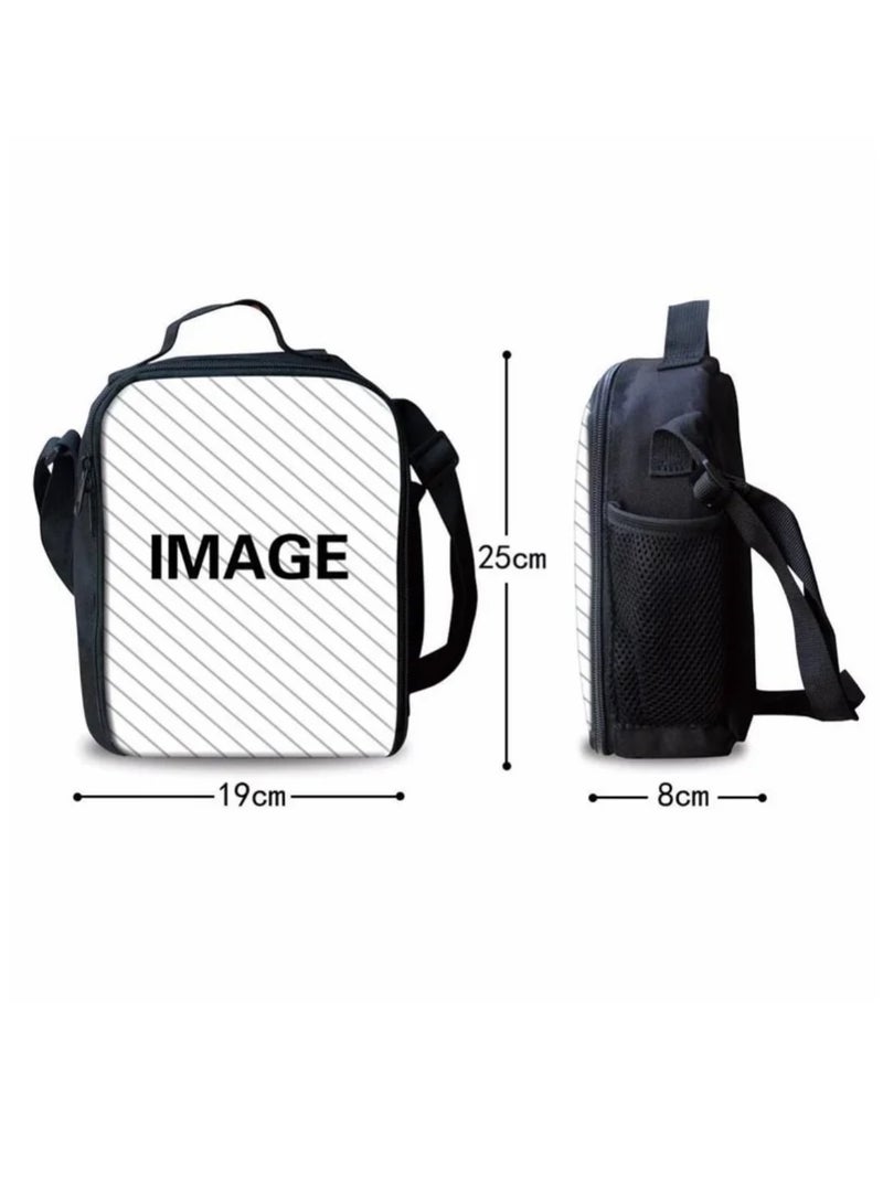 STITCH 3 Piece Stitch 3D Print Insulated Lunch Backpack Set Multicolour - Image 4
