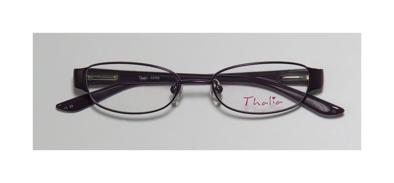 THALIA SODI Thalia Coco Womens/Ladies Rxable Sleek Designer Full-rim Strass Flexible Hinges Eyeglasses/Glasses (45-15-125, Purple / Rose) - Image 2