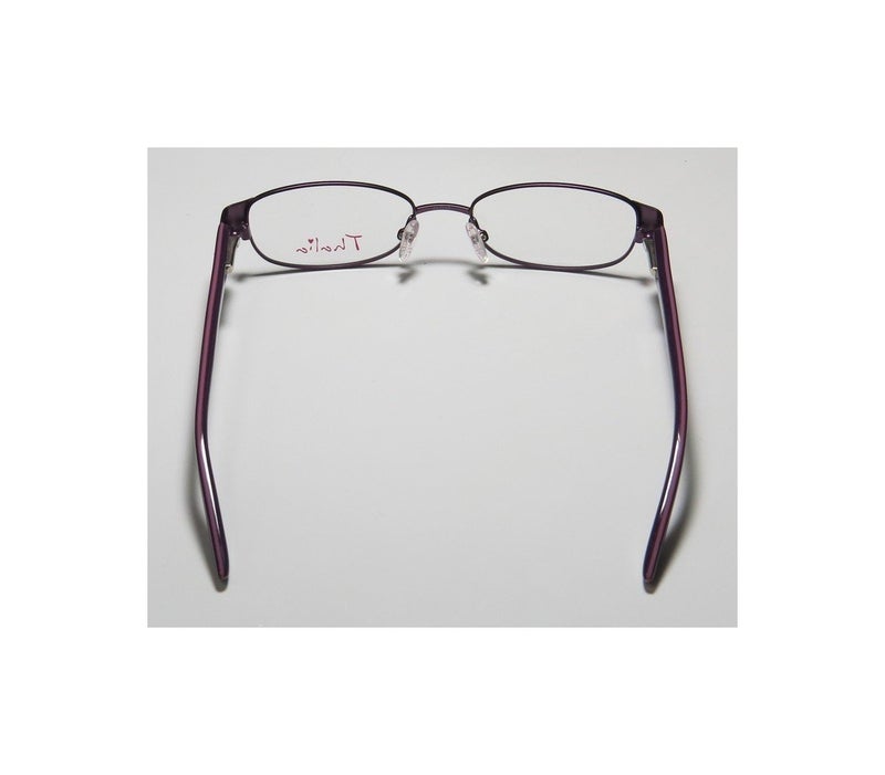 THALIA SODI Thalia Coco Womens/Ladies Rxable Sleek Designer Full-rim Strass Flexible Hinges Eyeglasses/Glasses (45-15-125, Purple / Rose) - Image 5