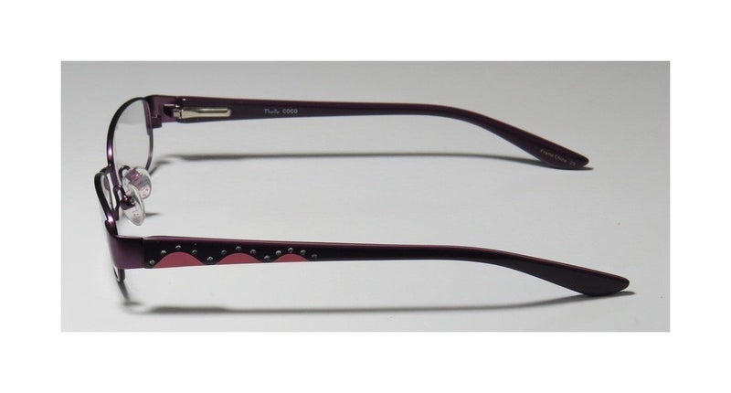 THALIA SODI Thalia Coco Womens/Ladies Rxable Sleek Designer Full-rim Strass Flexible Hinges Eyeglasses/Glasses (45-15-125, Purple / Rose) - Image 4