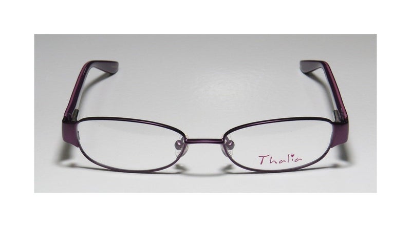 THALIA SODI Thalia Coco Womens/Ladies Rxable Sleek Designer Full-rim Strass Flexible Hinges Eyeglasses/Glasses (45-15-125, Purple / Rose) - Image 3