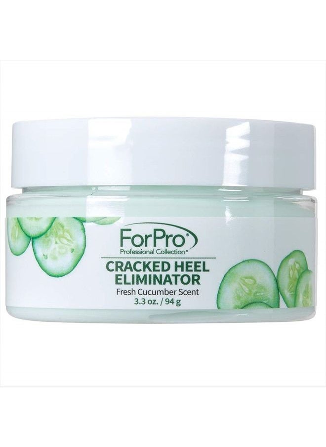 ForPro Professional Collection ForPro Cracked Heel Eliminator, Fresh Cucumber Scent, Intensive Repair Treatment for Rough, Dry & Cracked Heels, Reduces Calluses & Skin Build Up, 3.3 oz.  - Image 1