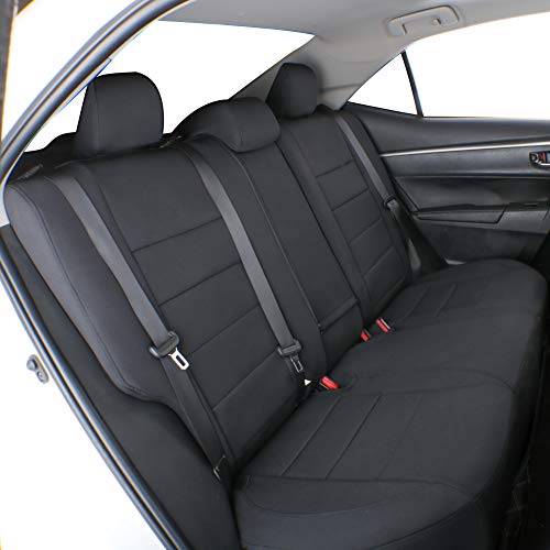 EKR Custom Fit Pilot Seat Covers for Select Honda Pilot EX-L,Touring 8-Passenger,Touring,Sport,Special Edition 2016 2017 2018 2019 2020 2021 2022 - Neoprene (Black) - Image 5