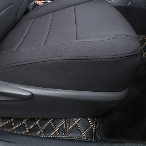 EKR Custom Fit Pilot Seat Covers for Select Honda Pilot EX-L,Touring 8-Passenger,Touring,Sport,Special Edition 2016 2017 2018 2019 2020 2021 2022 - Neoprene (Black) - Image 2