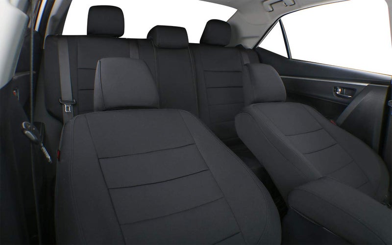 EKR Custom Fit Pilot Seat Covers for Select Honda Pilot EX-L,Touring 8-Passenger,Touring,Sport,Special Edition 2016 2017 2018 2019 2020 2021 2022 - Neoprene (Black) - Image 4