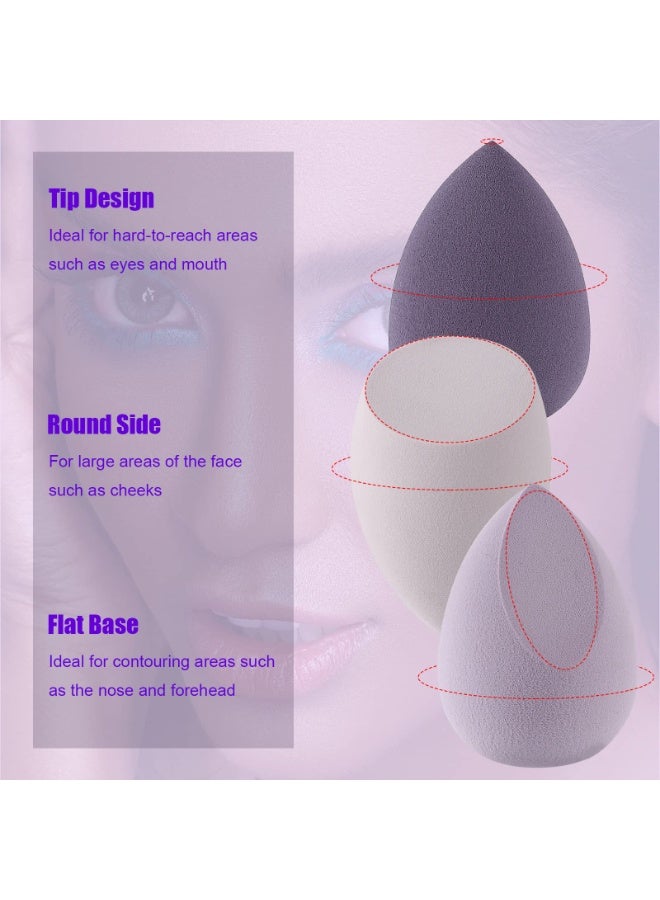 4 Pcs  Set -  with Egg Case and 1 Holder, Flawless for Cream (4PCS,Purple) - Image 3